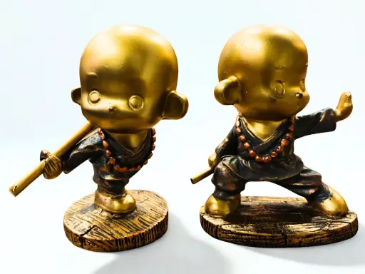 [MM-MONK-2SET] Martial arts, miniature monks 2 piece set
